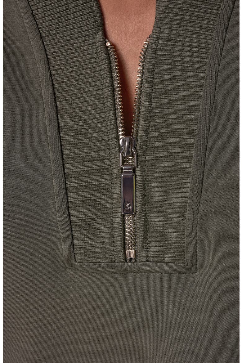 Jet Setter Dolman Half Zip Pullover Top, Alternate, color, SAGE