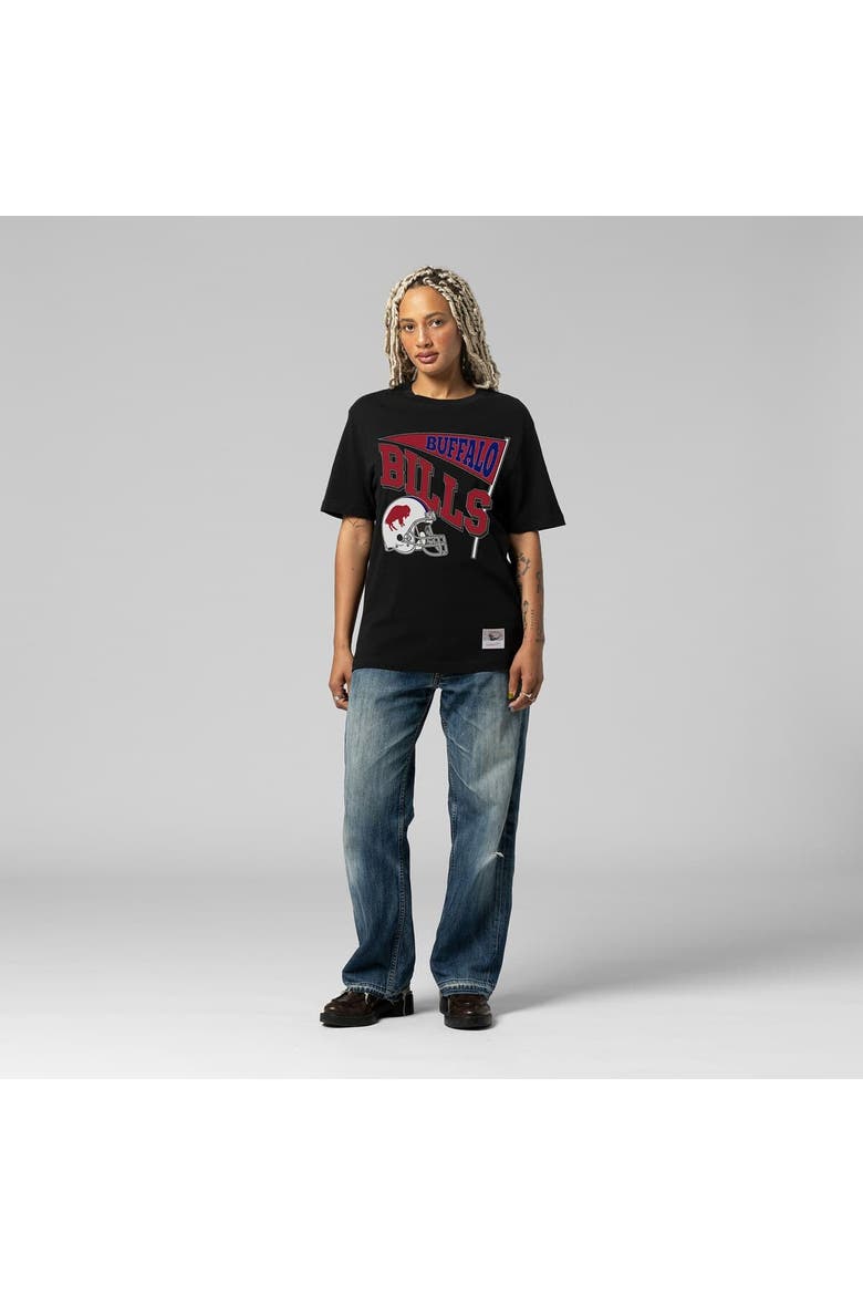 Women's Mitchell & Ness  Black Buffalo Bills Team Dynamic Boyfriend T-Shirt, Main, color, Black