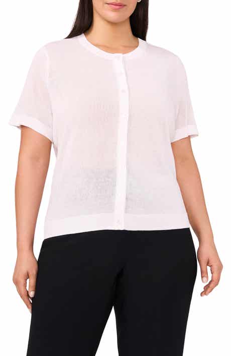Halogen® Short Sleeve Cardigan