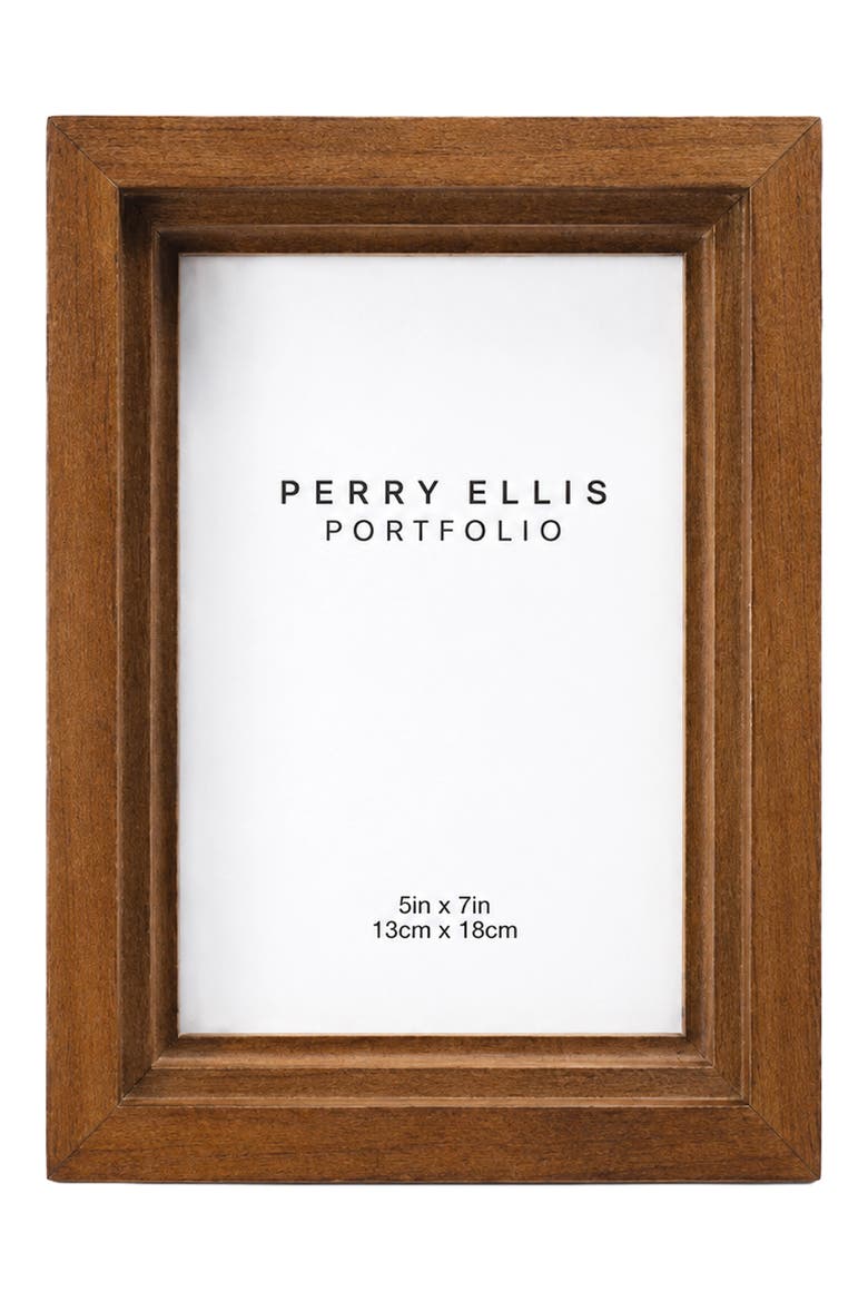 Triple Bevel Photo Frame, Alternate, color, BROWN