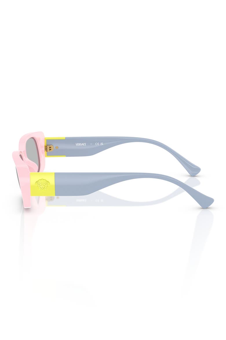 Kids' 47mm Rectangular Sunglasses, Alternate, color, FULL PINK / LIGHT GREY