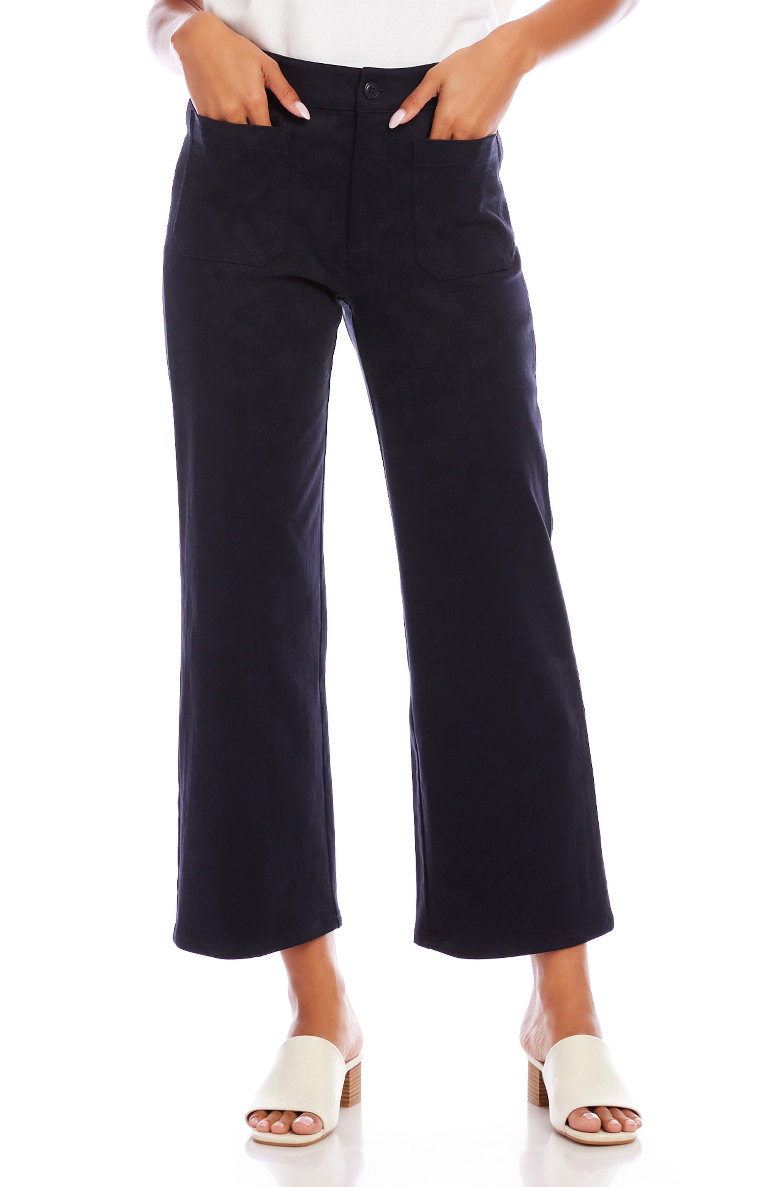 Lauren Patch Pocket Crop Wide Leg Pants - image 3