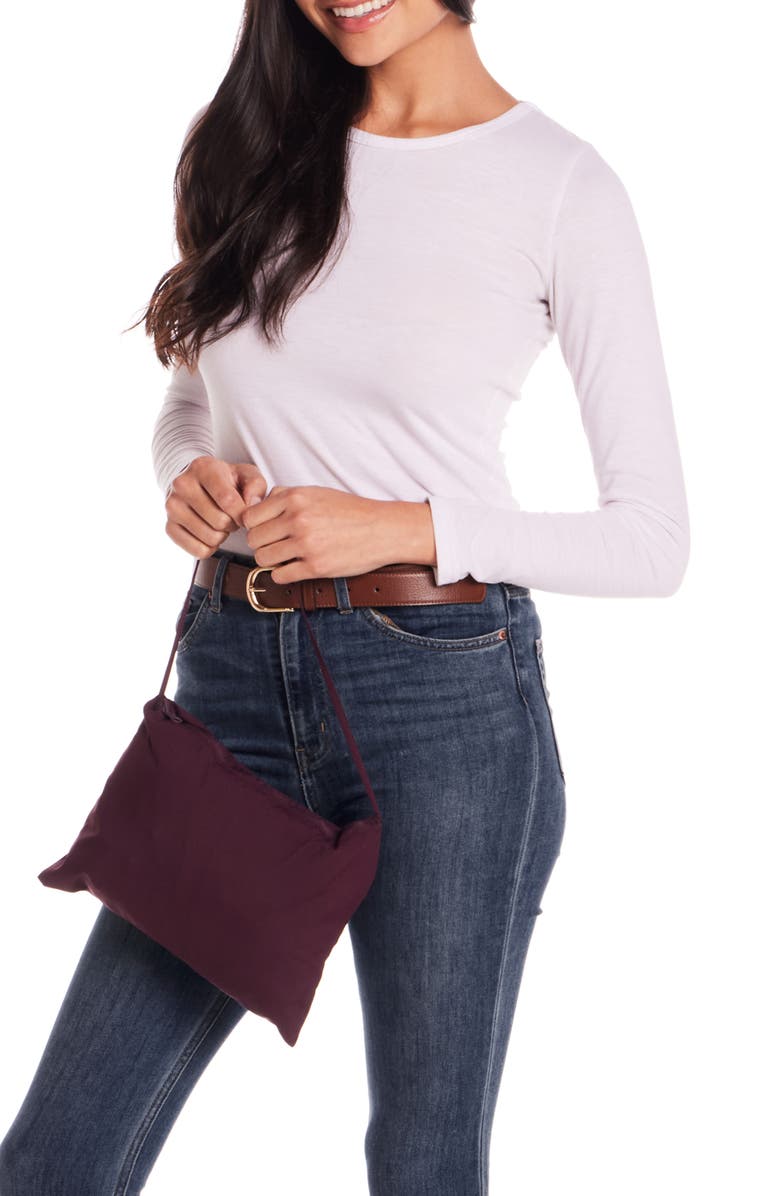 Gallery Hooded Packable Jacket, Alternate, color, Blackberry