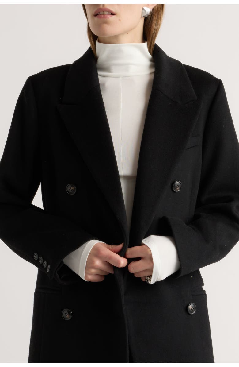 Modern Citizen Ravenna Wool-Blend Maxi Coat, Alternate, color, Black