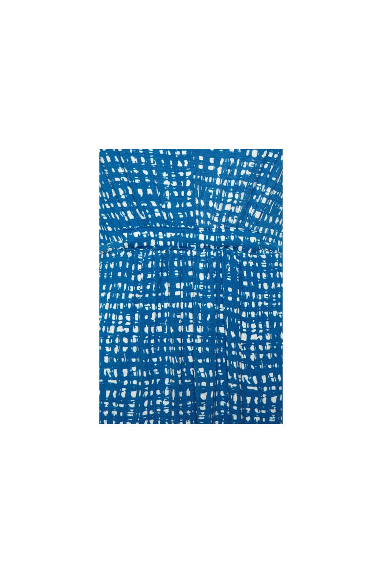 Print V-Neck Maxi Dress, Alternate, color, Blue-Printed