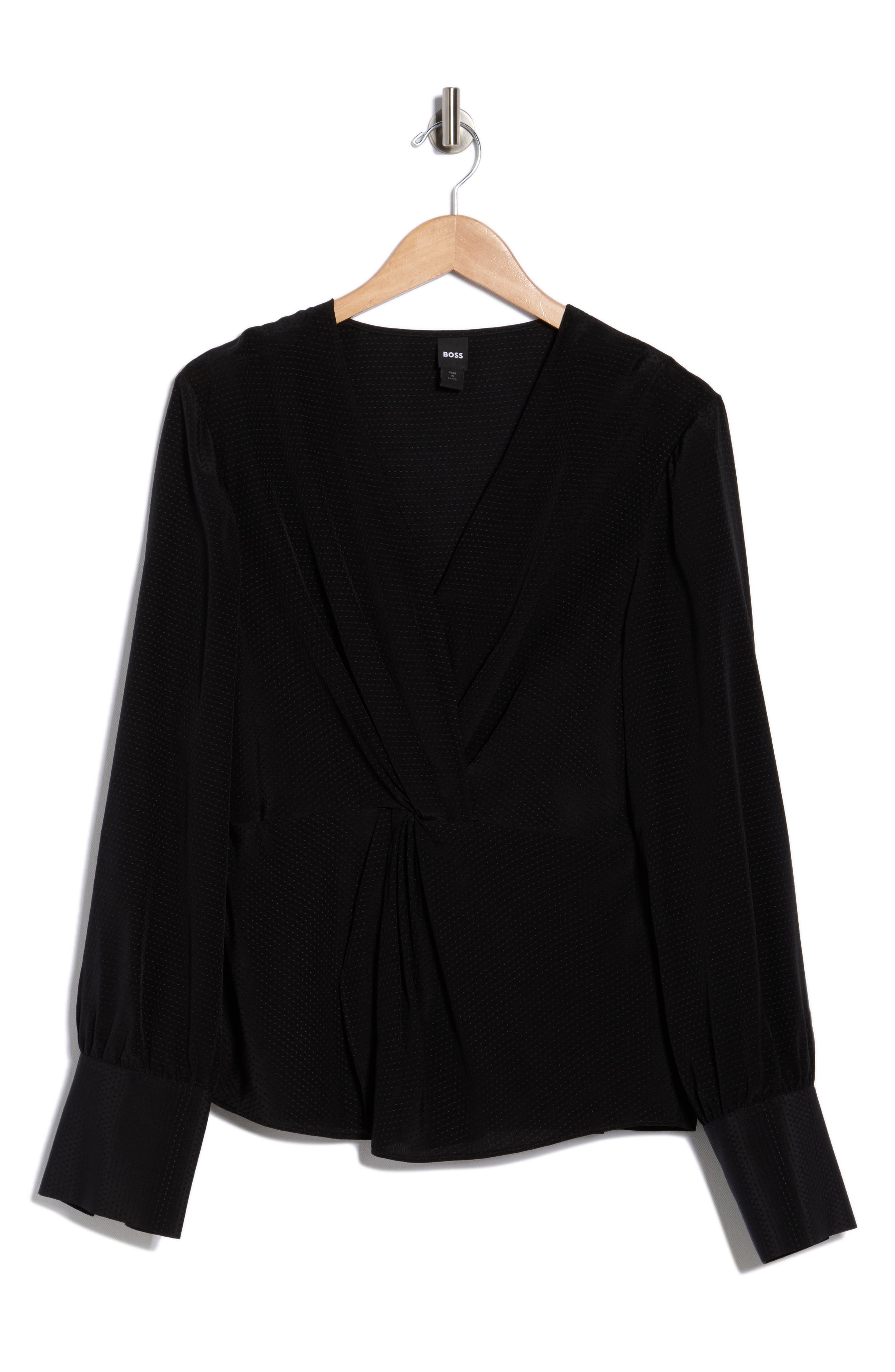 BOSS Bawari Twist Front Cotton Shirt