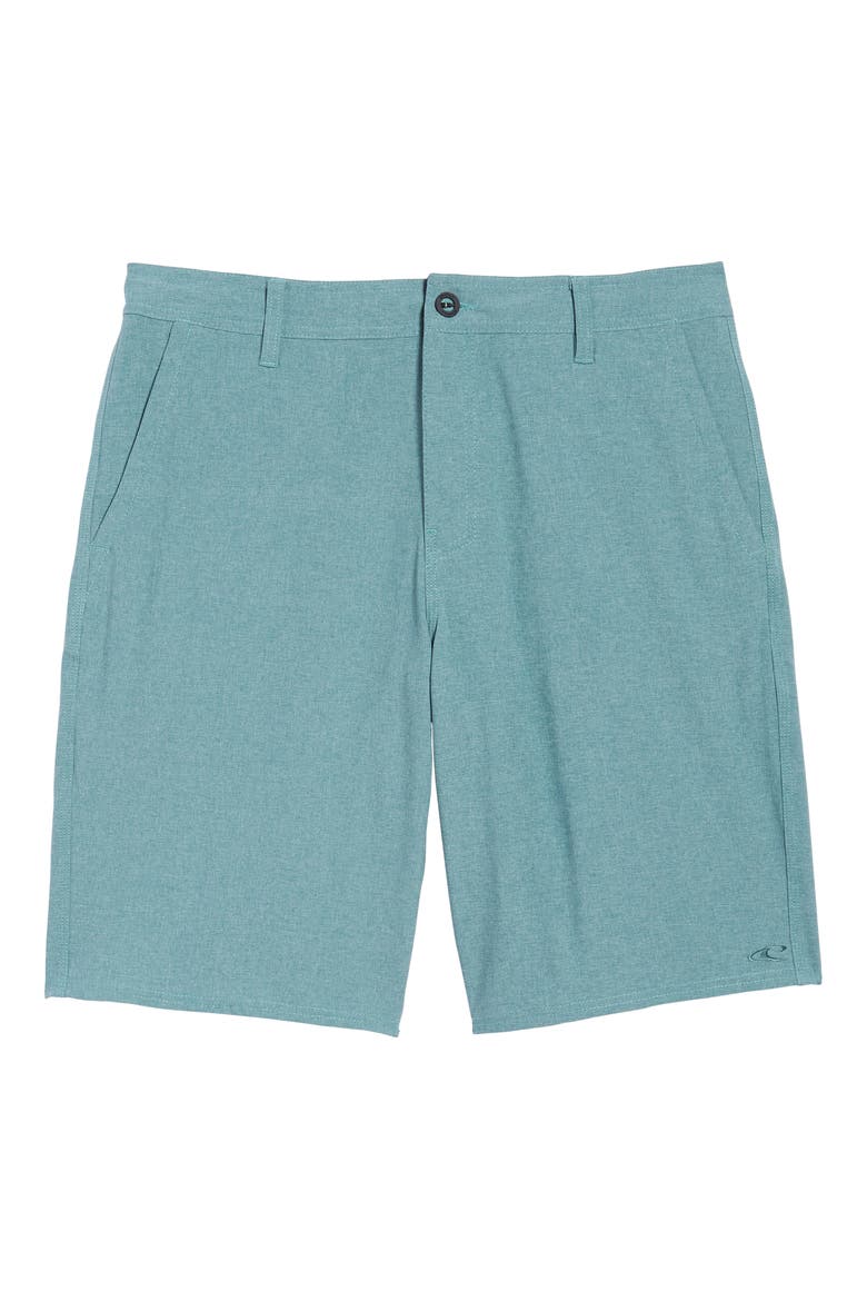 Loaded Heather Hybrid Shorts, Alternate, color, PINE