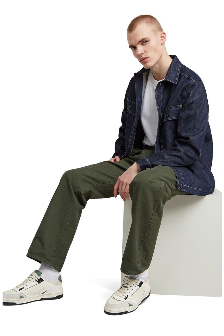 Pleated Relaxed Straight Leg Chinos, Alternate, color, ASFALT GD