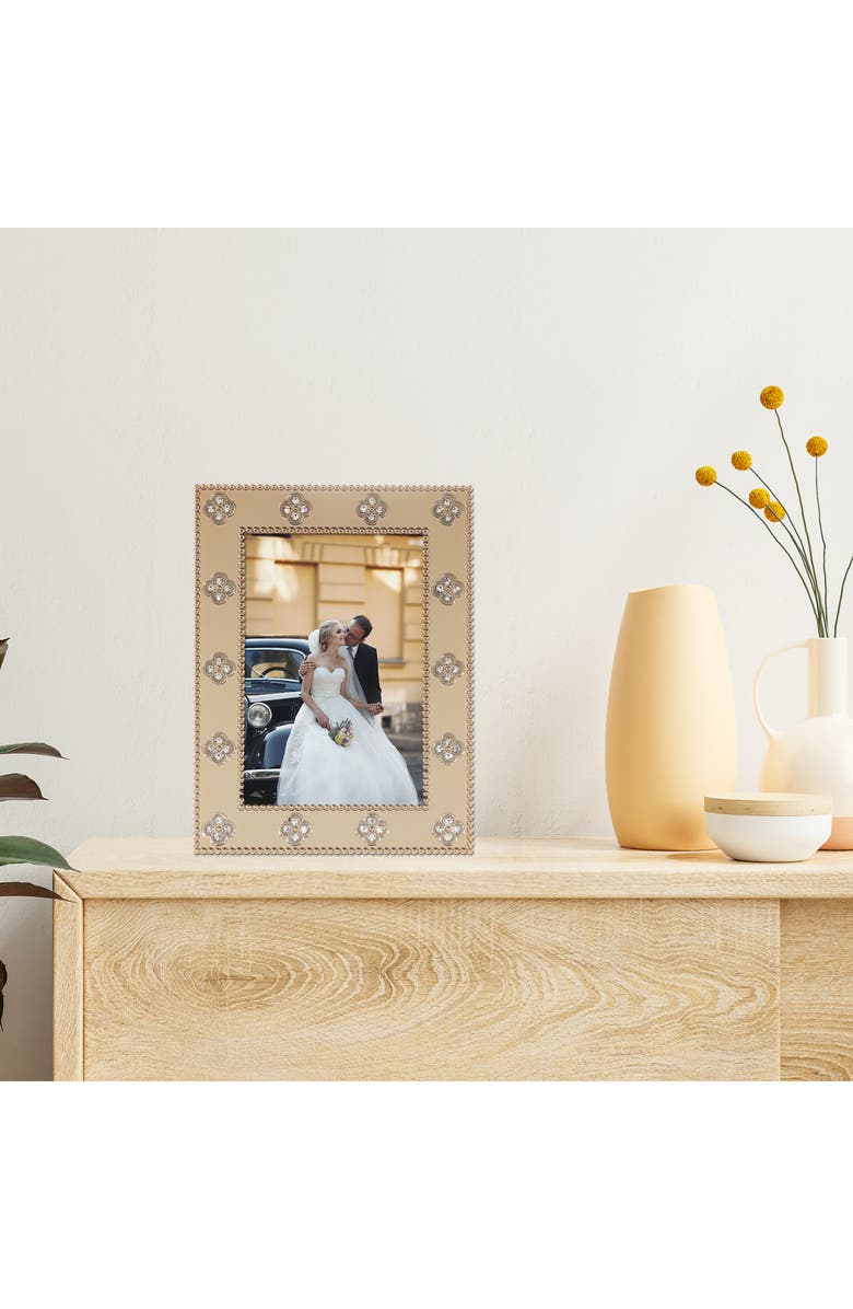 Lawrence Frames Crystal Clover Picture Frame, Alternate, color, Gold