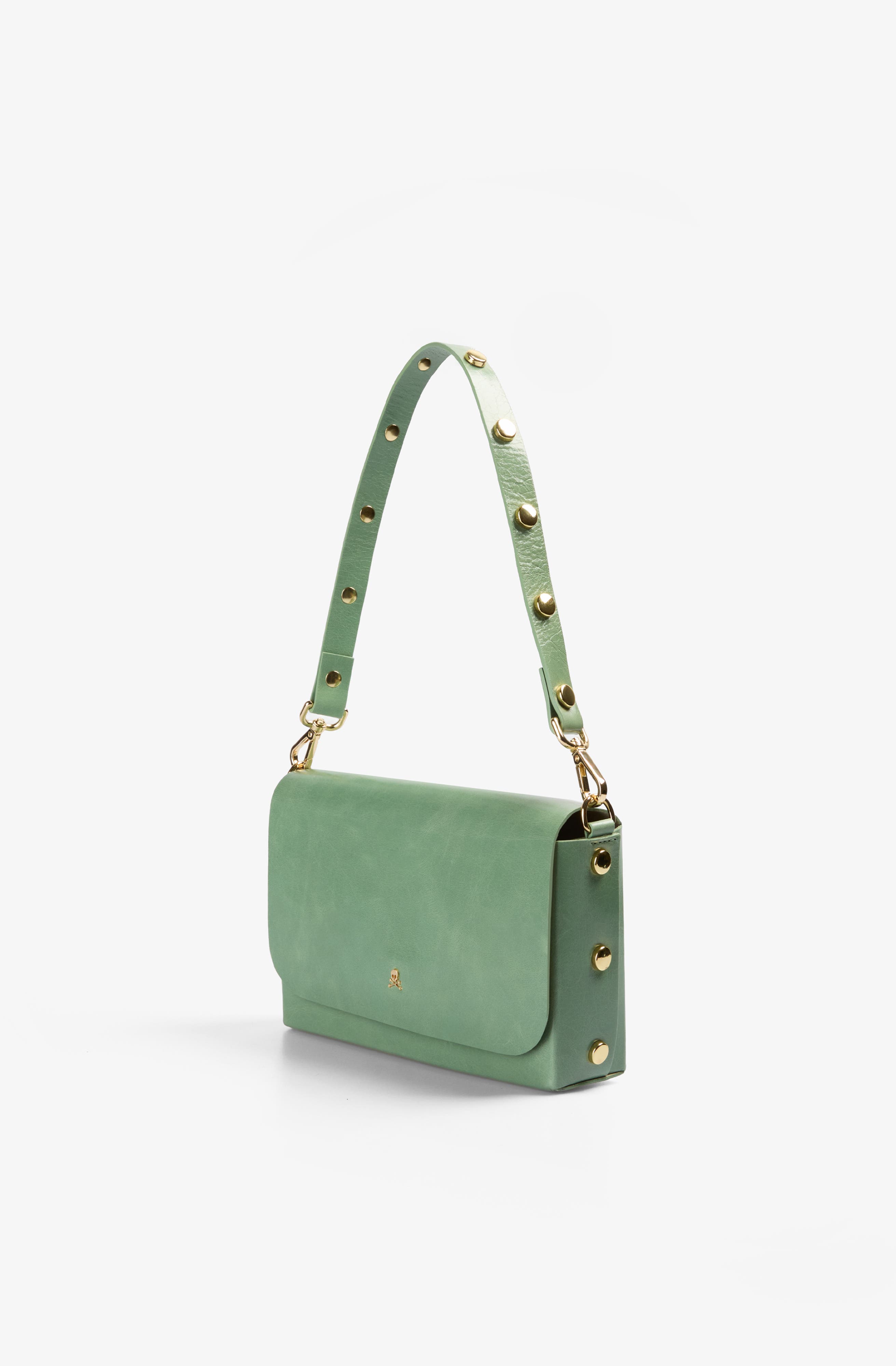 Scalpers Mini Leather Studs Bag, Alternate, color, Mint