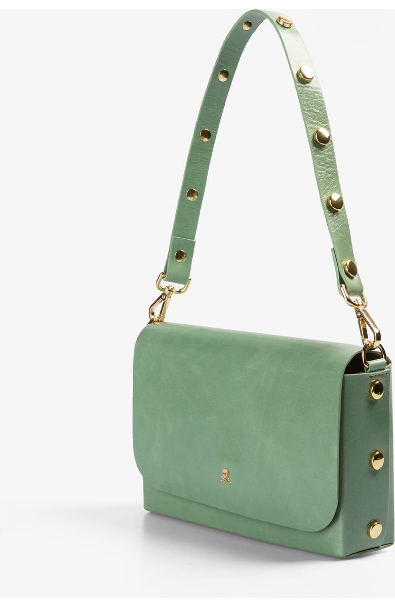 Scalpers Mini Leather Studs Bag, Alternate, color, Mint