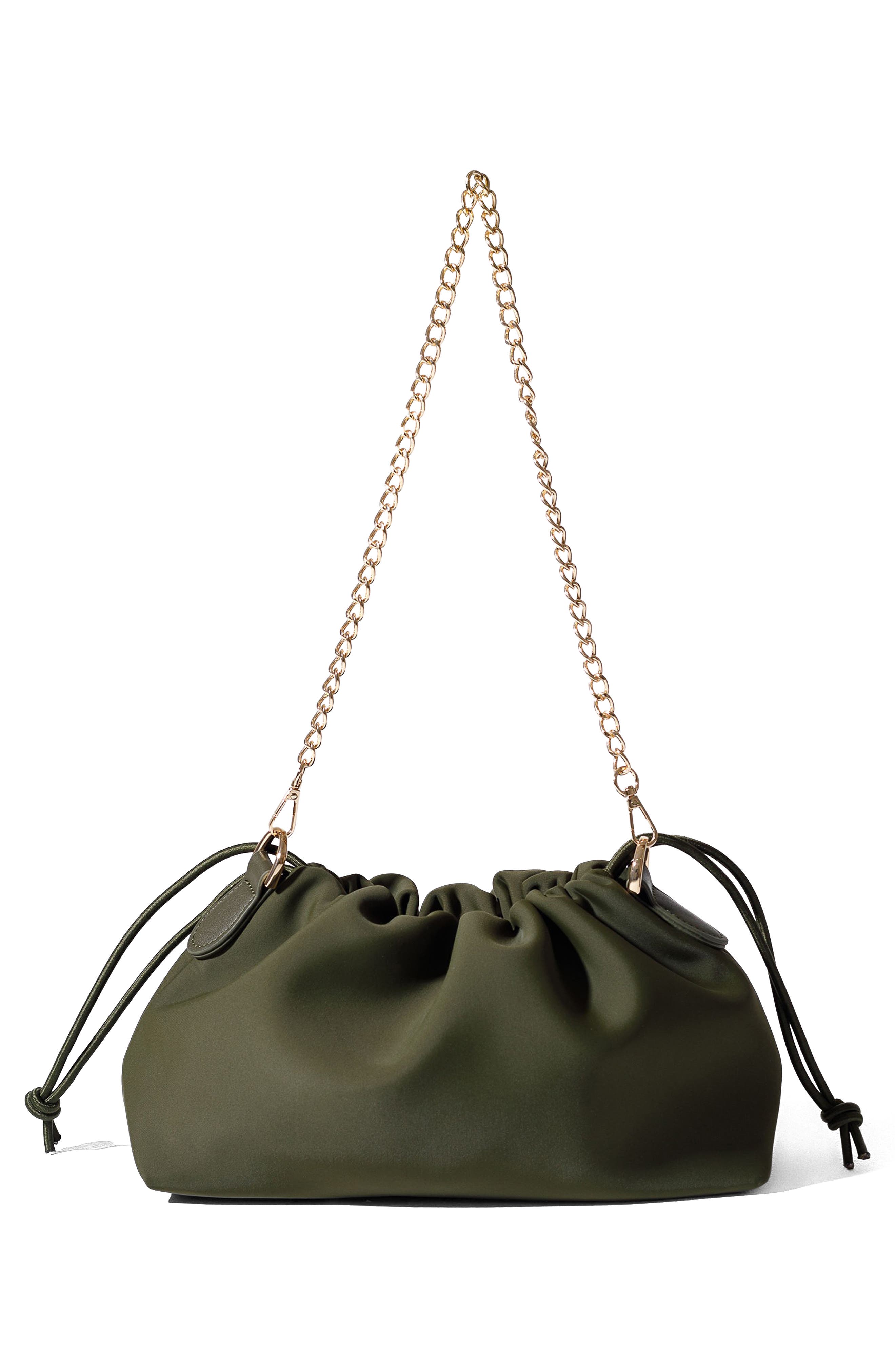 Puff Neoprene Clutch, Alternate, color, SAFARI GREEN