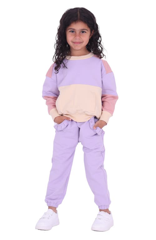 Tiny Tribe Kids' Segment Sweatshirt In Purple Multi