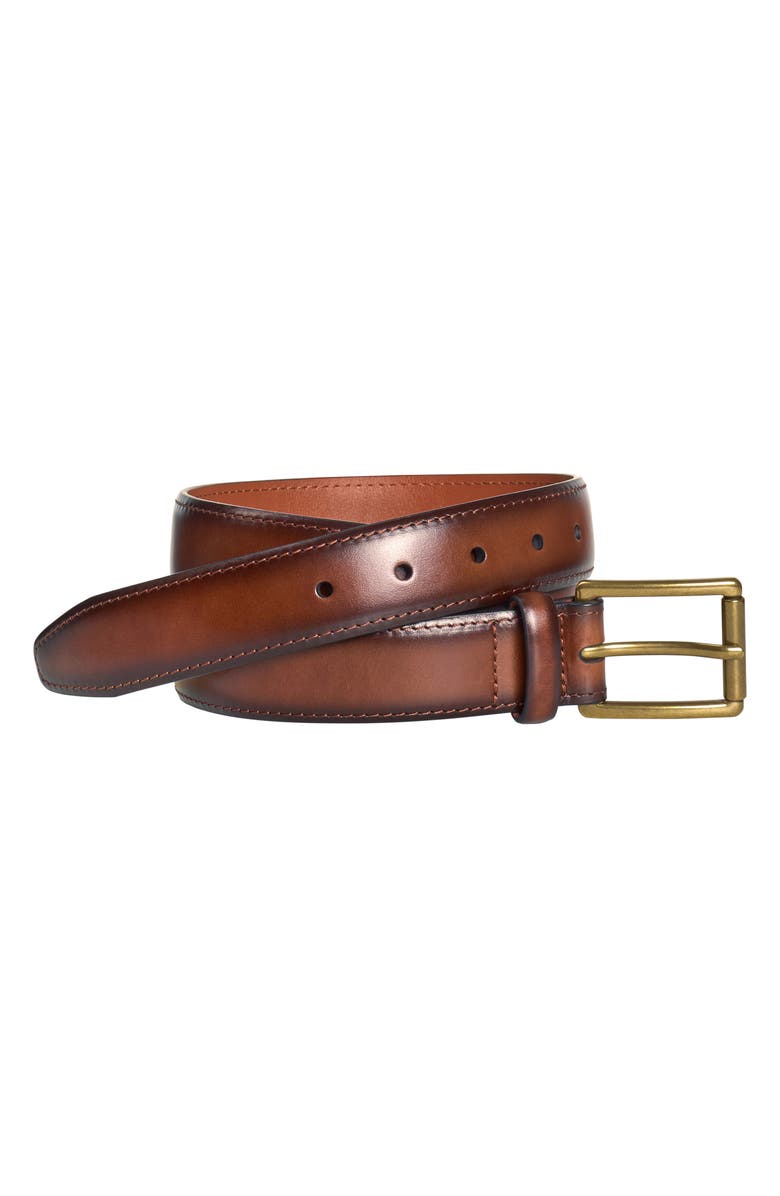Johnston & Murphy Shadow Edge Belt, Main, color, 