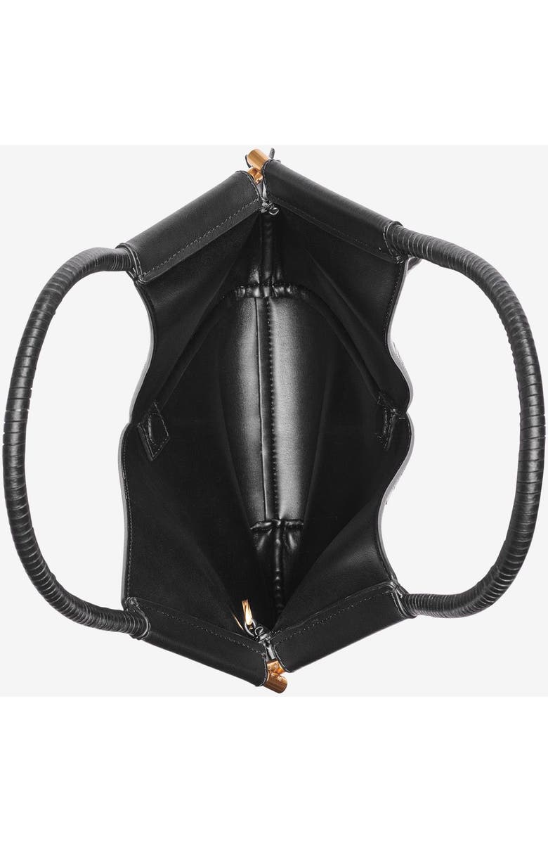 Donna Karan New York Baldwin Lasercut Mini Shoulder, Alternate, color, Black/Gold