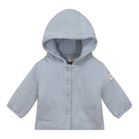 Sprinkle Print Puffy Hood Jacket