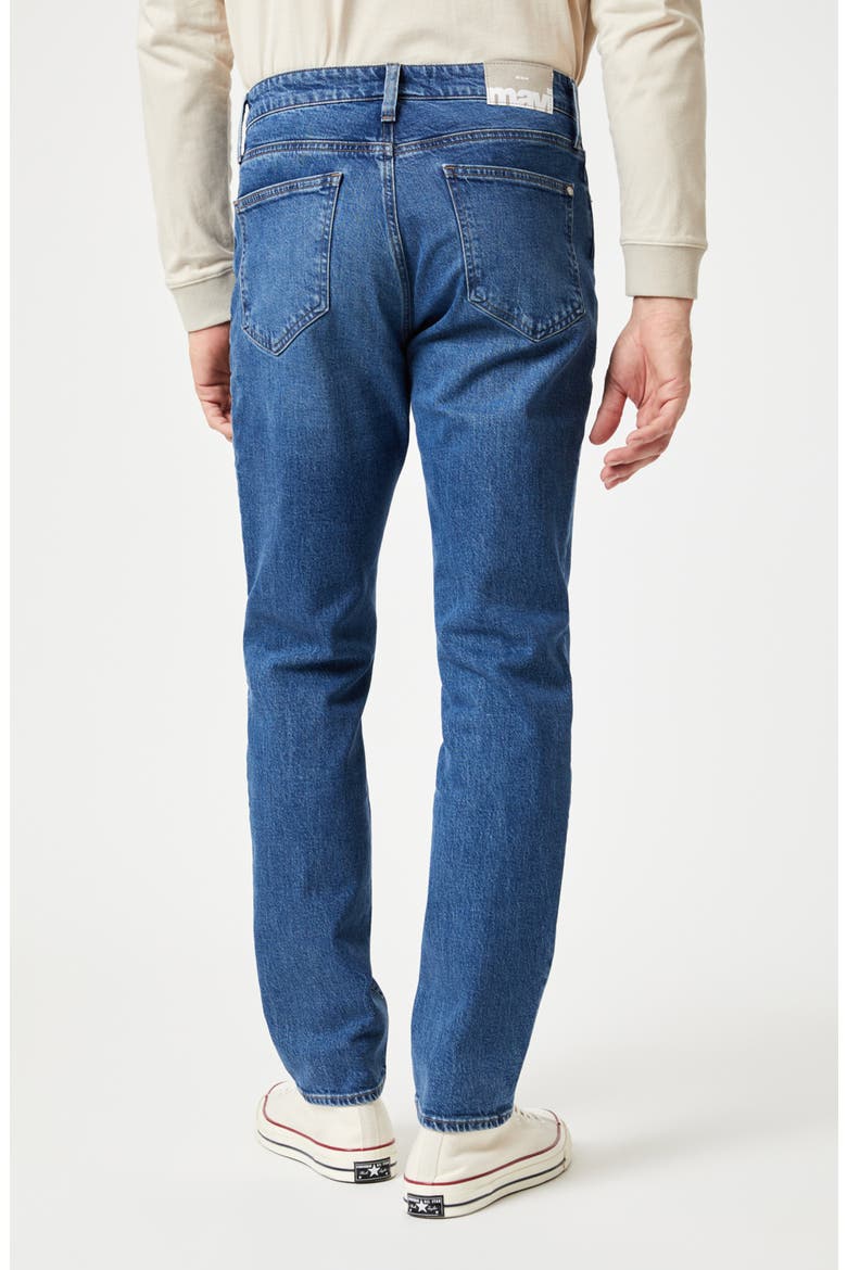 Steve Athletic Fit Jeans, Alternate, color, DARK BRUSHED RECYCLED BLUE