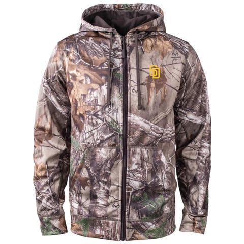 Men's Dunbrooke  Camo San Diego Padres Trophy Realtree Full-Zip Hoodie