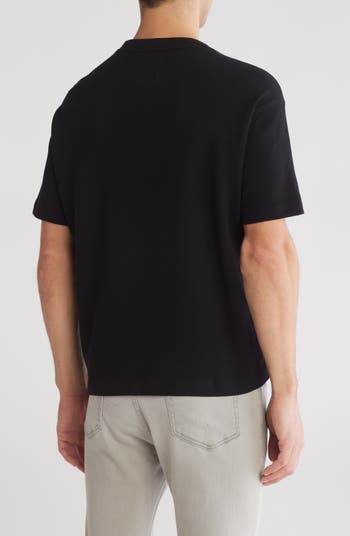 Relaxed Fit Textured Crewneck T-Shirt