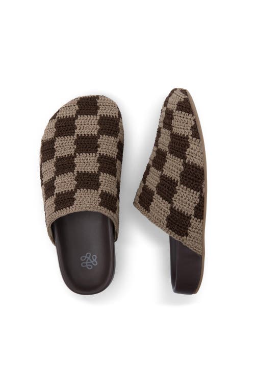The Sak Bolinas Crochet Clog Shoe In Brown