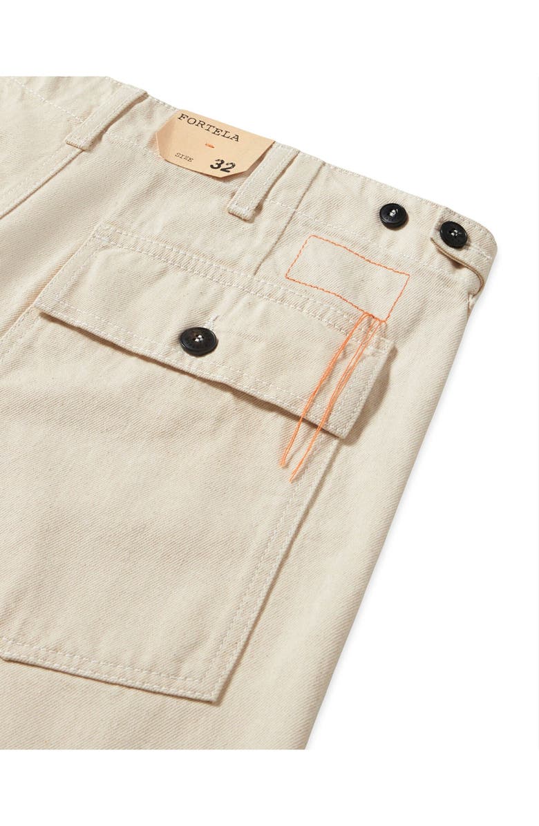 Fortela Newfatigue Japan Selvedge Ecrù Denim, Alternate, color, Off White