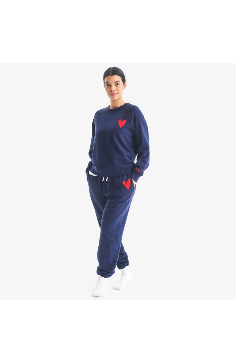 Primary Adult 24/7 Heart Sweatpant, Alternate, color, Navy Lollipop