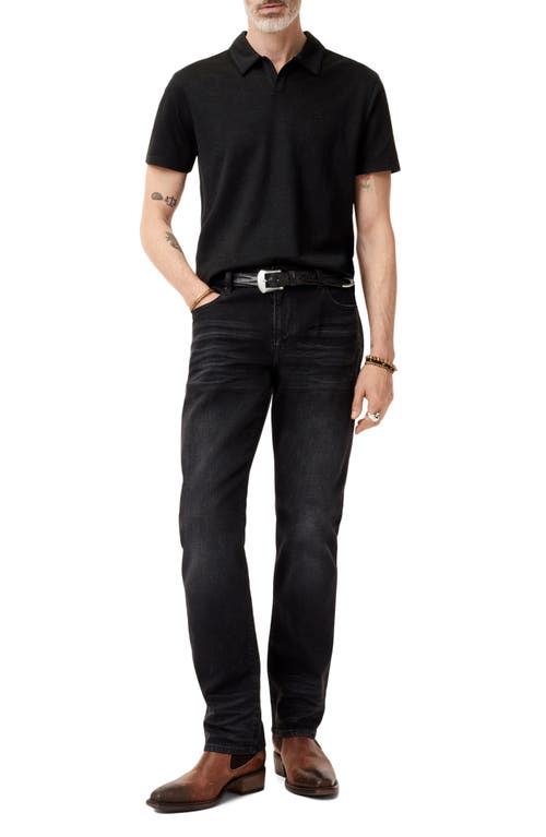 John Varvatos Hague Foliage Jacquard Polo In Black