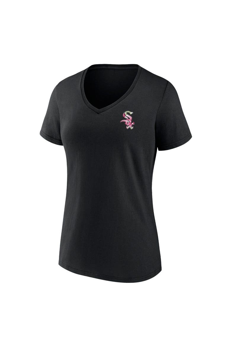 Women's Black Chicago White Sox Mother's Day Plus Size Best Mom Ever V-Neck T-Shirt, Alternate, color, Black