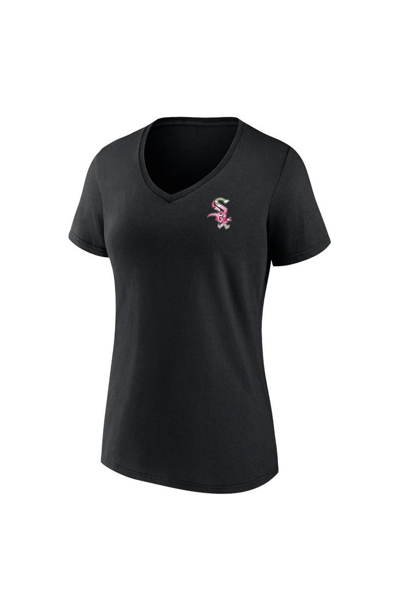 PROFILE Women's Black Chicago White Sox Mother's Day Plus Size Best Mom Ever V-Neck T-Shirt, Alternate, color, Black