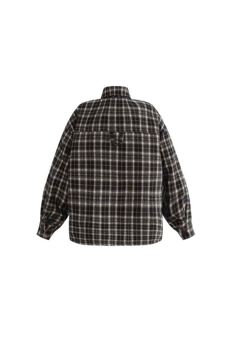 Plaid Flannel Shirt, Alternate, color, Grey