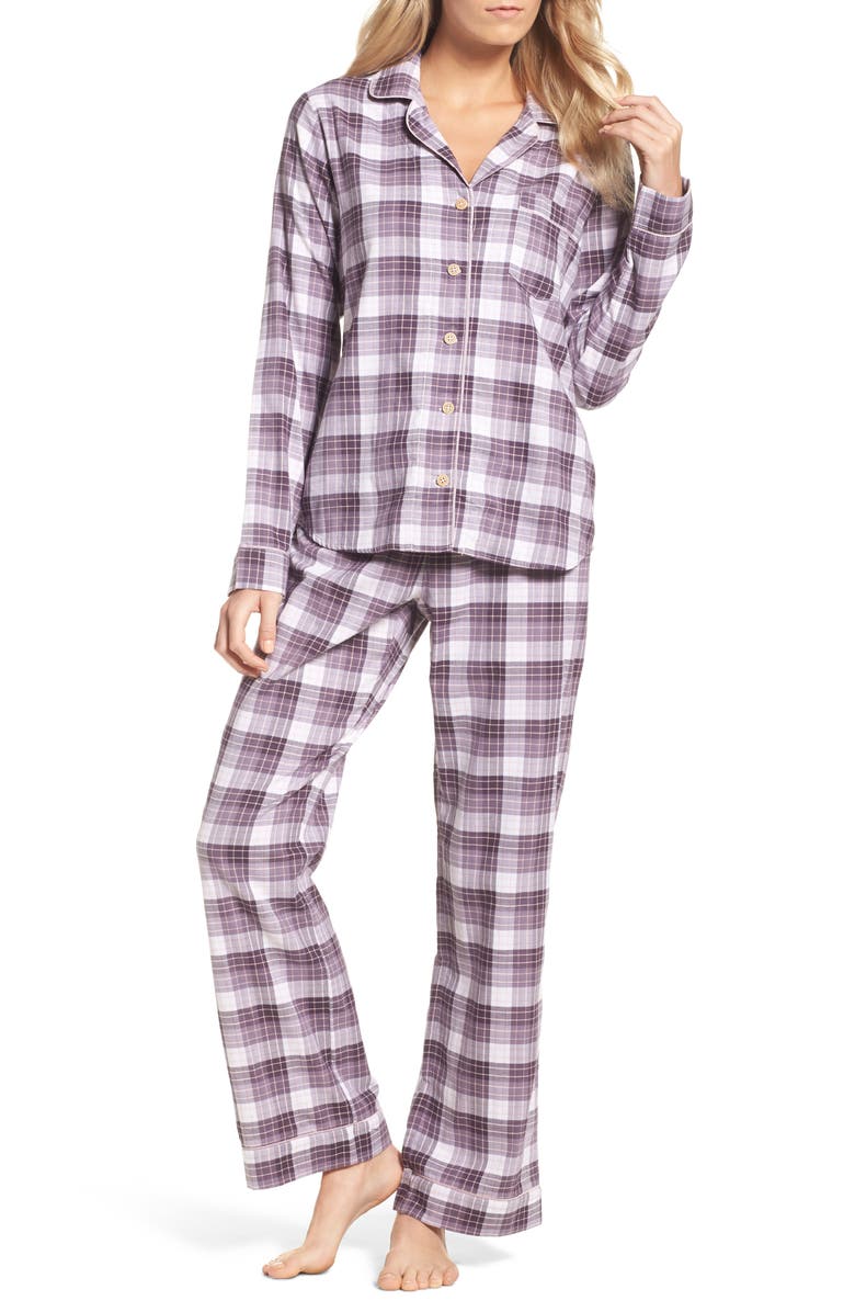 UGG<sup>®</sup> Raven Plaid Cotton Pajamas, Main, color,