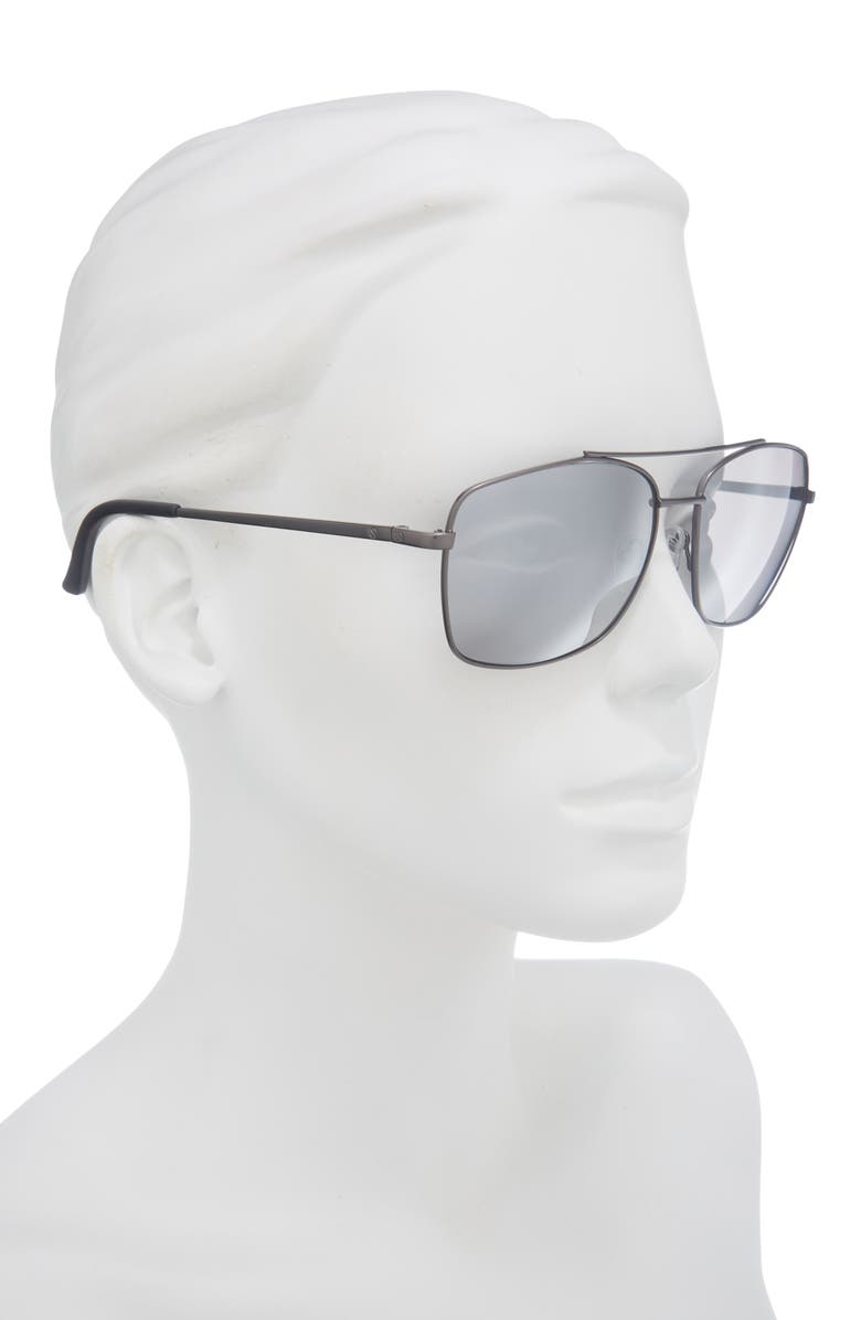 Vince Camuto 60mm Navigator Sunglasses, Alternate, color, Gunmetal