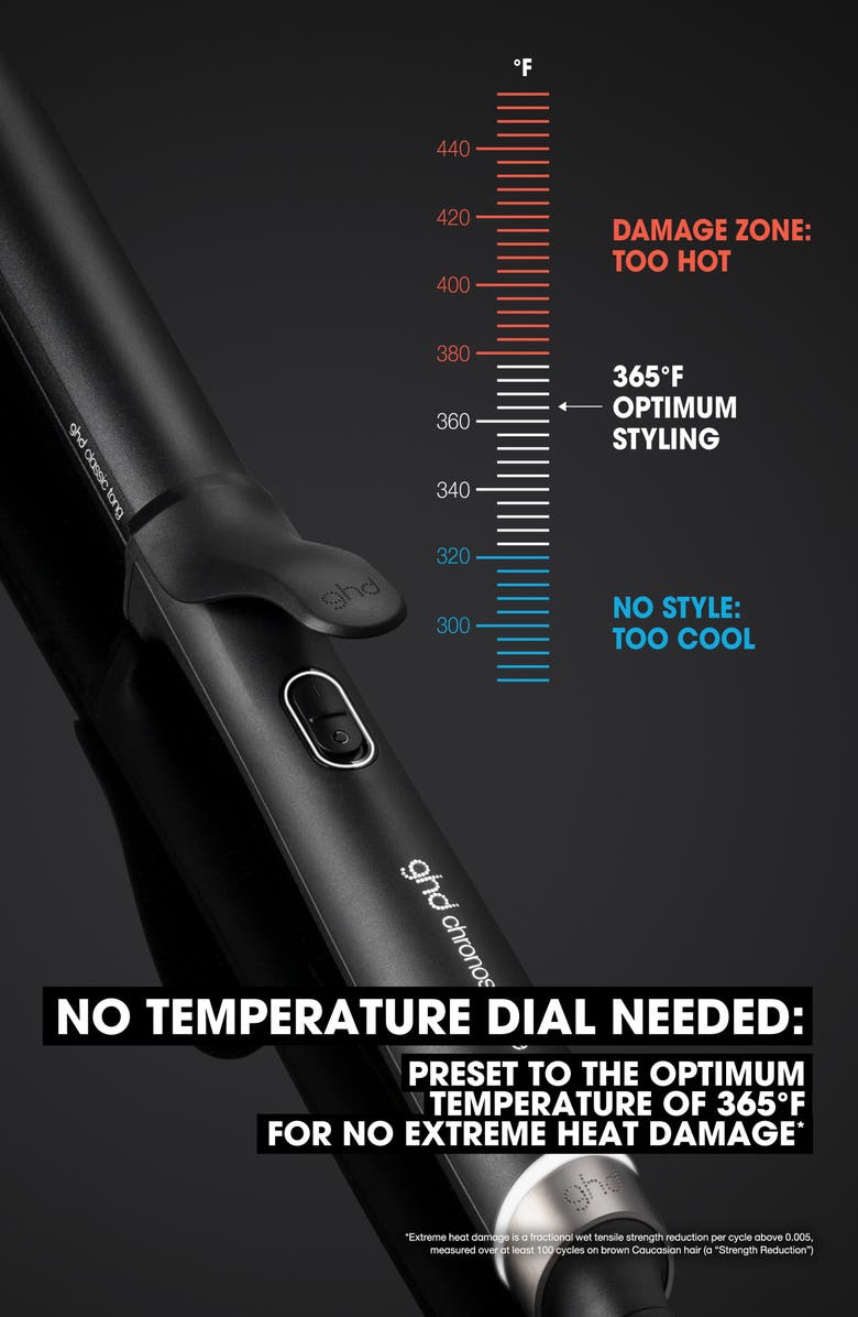 ghd Chronos Curve Classic Curling Iron, Alternate, color, Black