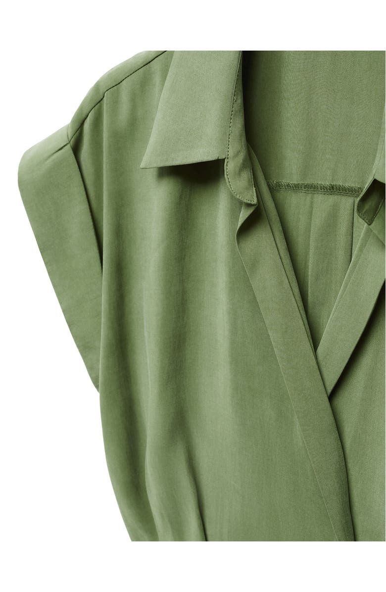 MANGO Surplice V-Neck Midi Shirtdress, Alternate, color,