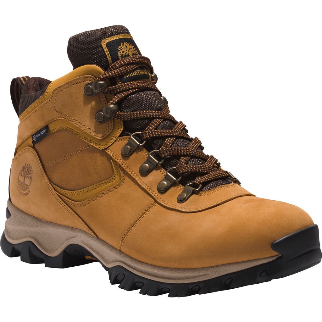 Timberland Keele Ridge Waterproof Leather Hiking Sneaker In Wheat