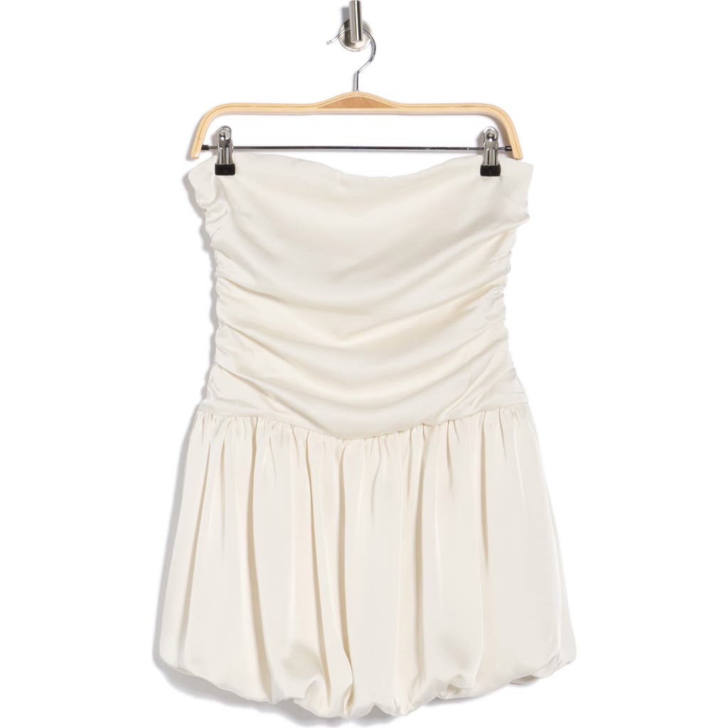 Abound Strapless Satin Bubble Dress In Neutral