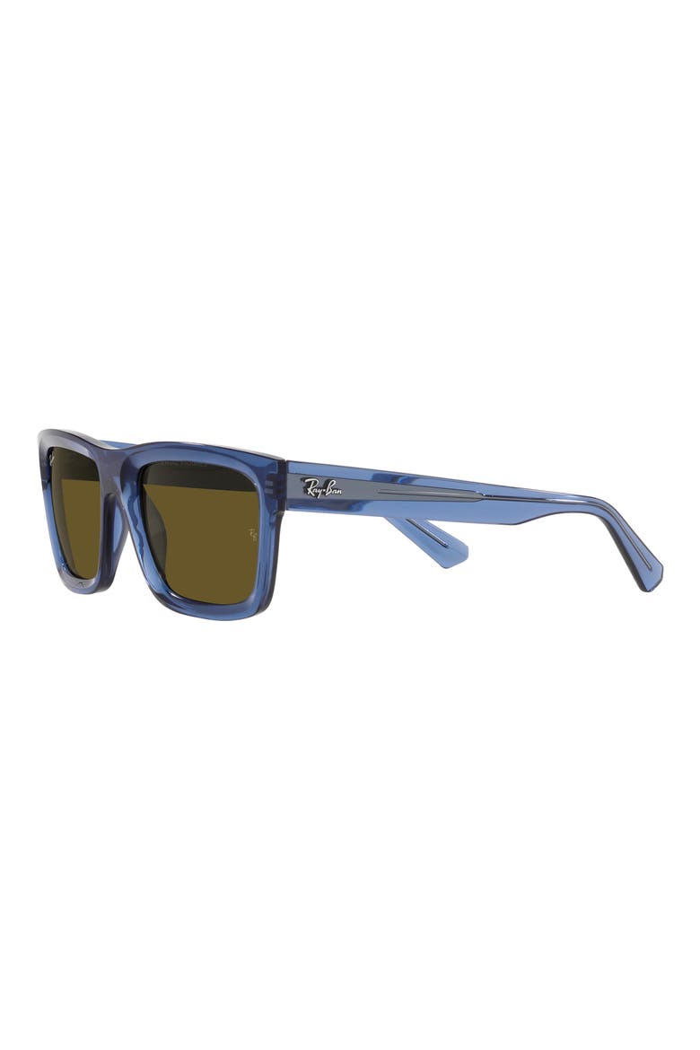 Warren 57mm Rectangular Sunglasses, Alternate, color, DARK BROWN