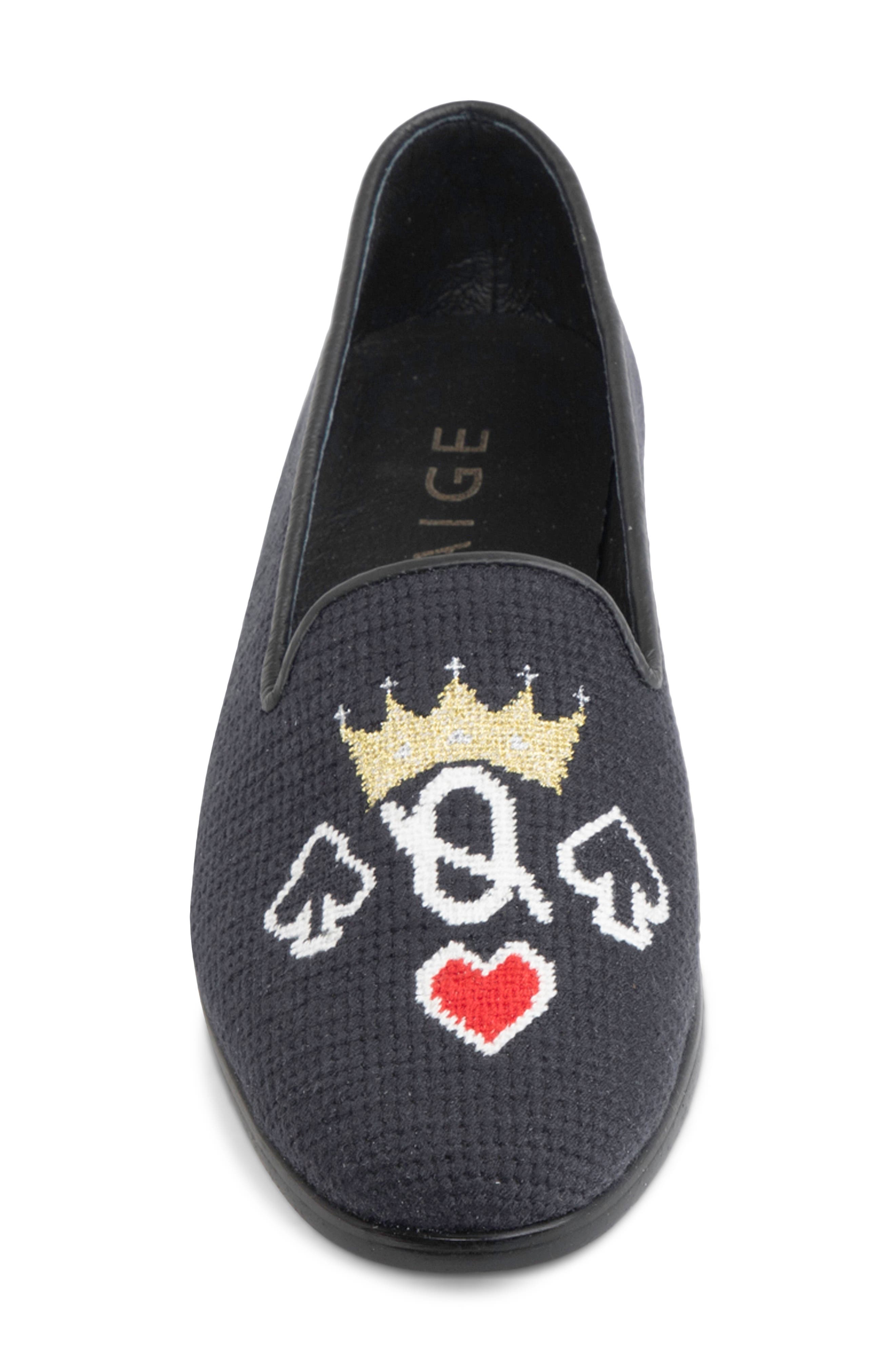ByPaige Needlepoint Loafer, Alternate, color, Black