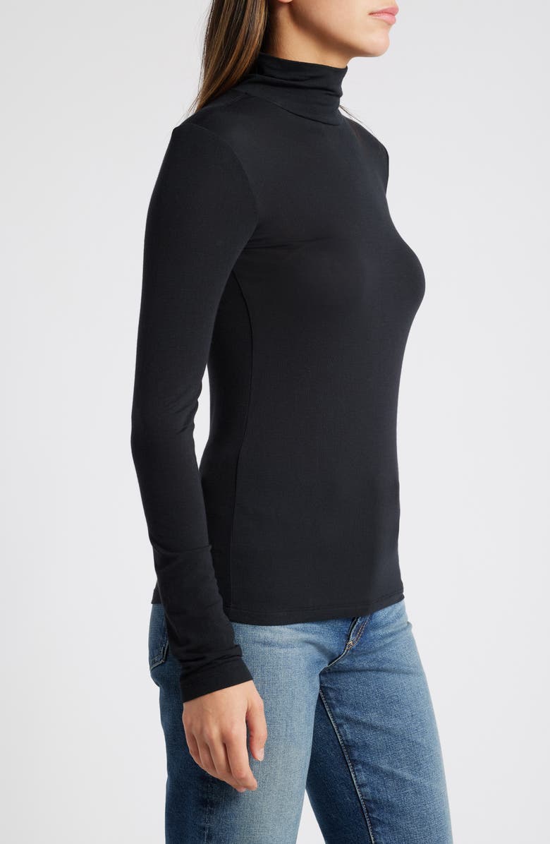 Treasure & Bond Sheer Layering Turtleneck, Alternate, color, 