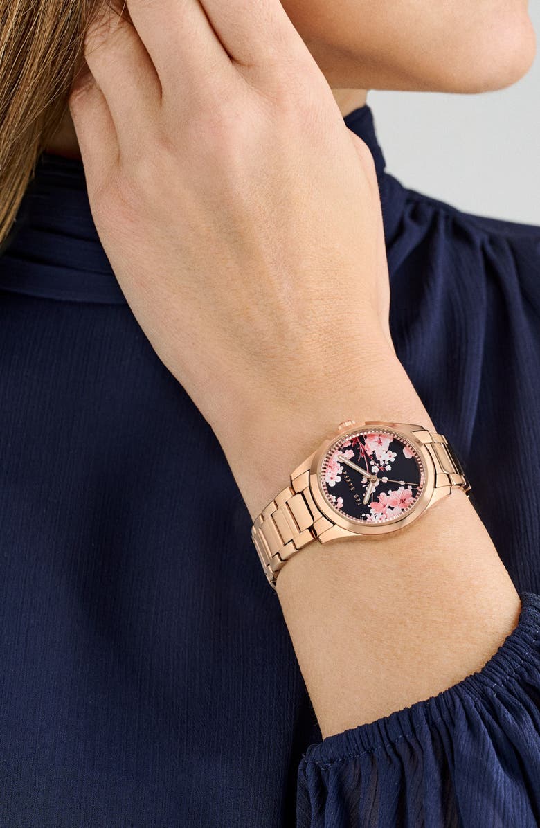 Ted Baker Coolly Bracelet Watch, 34mm, Alternate, color, Rose Gold-Tone