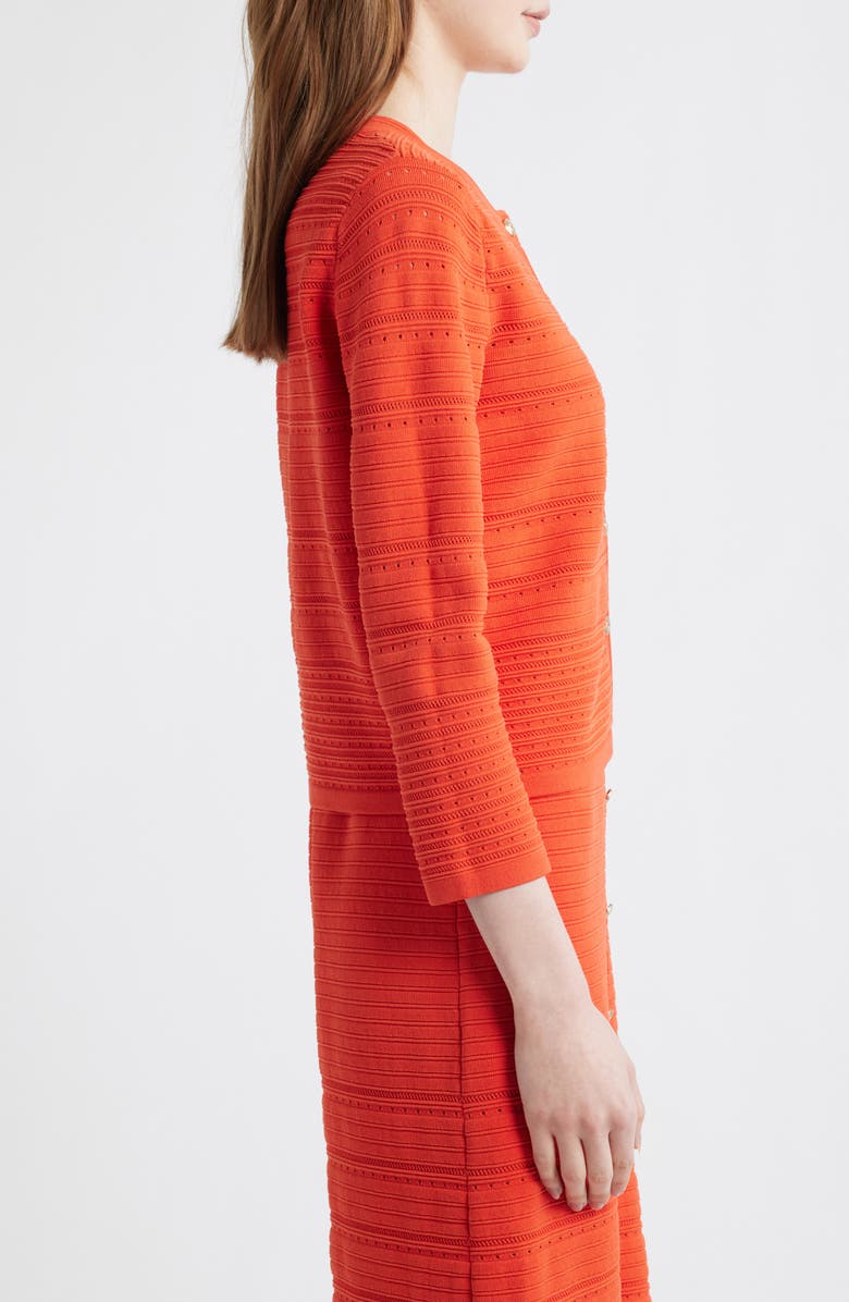 Elie Tahari The Alessandra Cardigan, Alternate, color, Orange Dream