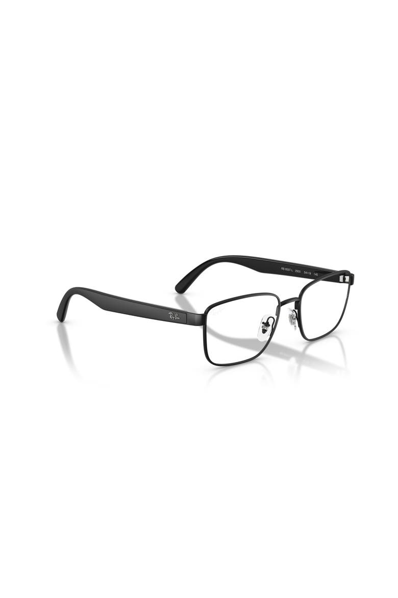 54mm Rectangle optical glasses, Alternate, color, Black