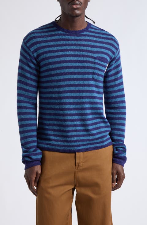 Tommy Stripe Merino Wool Blend Sweater