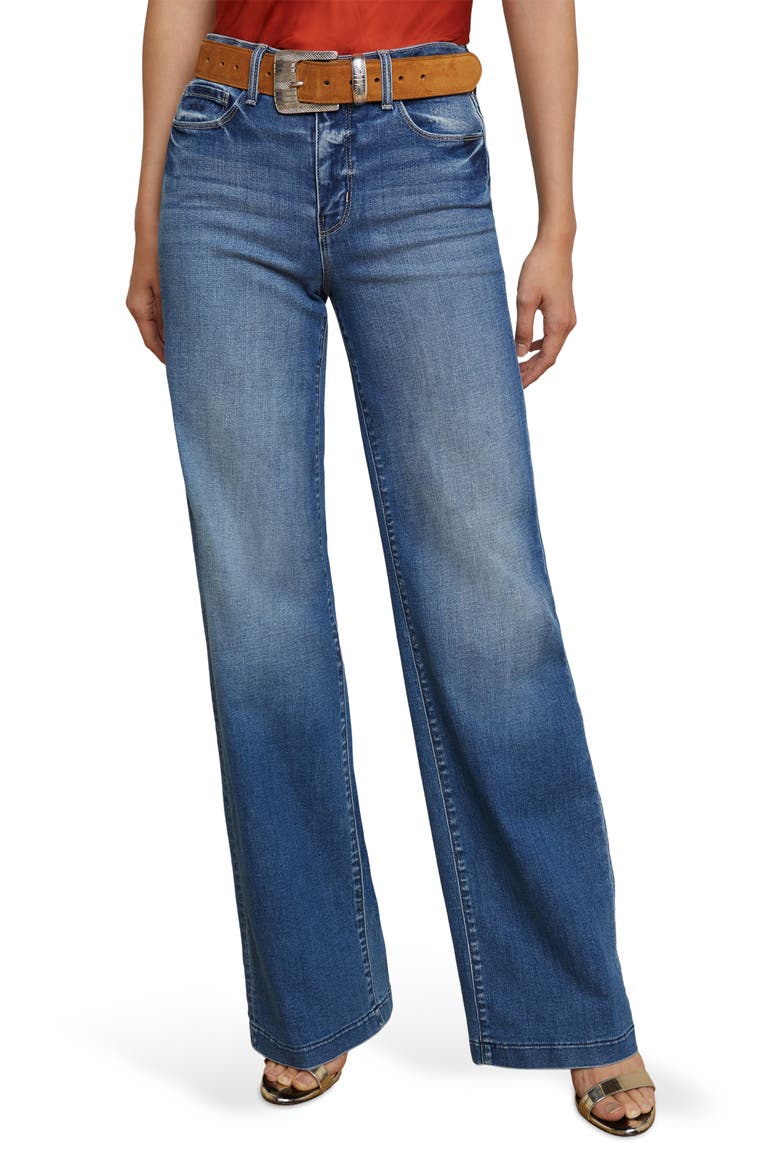 Clayton High Waist Wide Leg Jeans, Main, color, HAMPTON