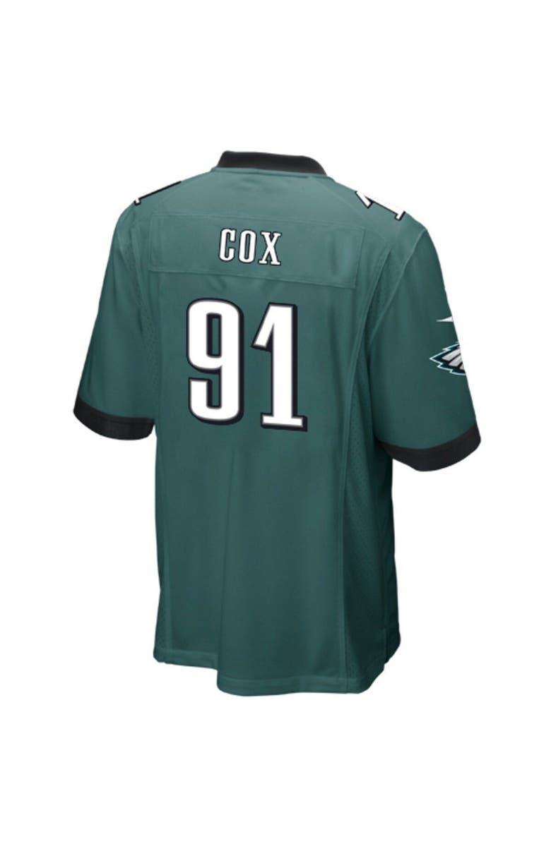 Nike Mens Philadelphia Eagles Fletcher Cox Nike Midnight Green Team Game Jersey, Alternate, color, 