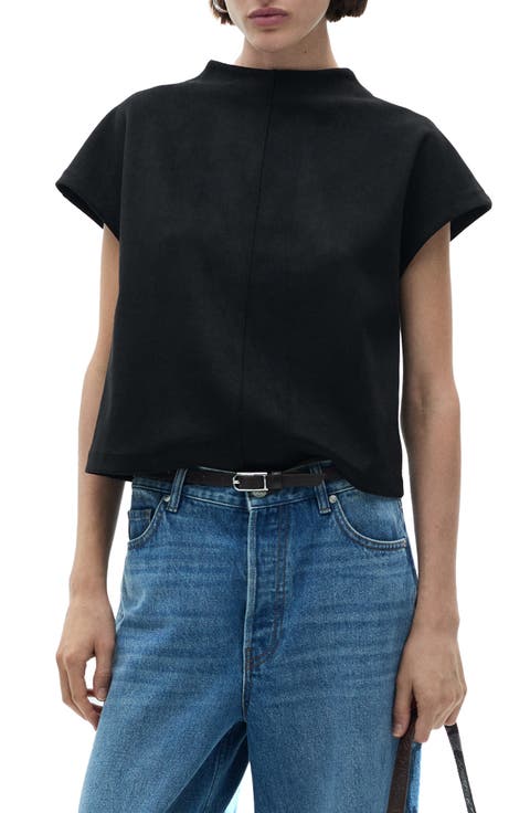 Faux Suede T-Shirt