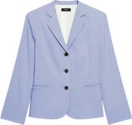 Theory Shrunken Linen Blend Jacket