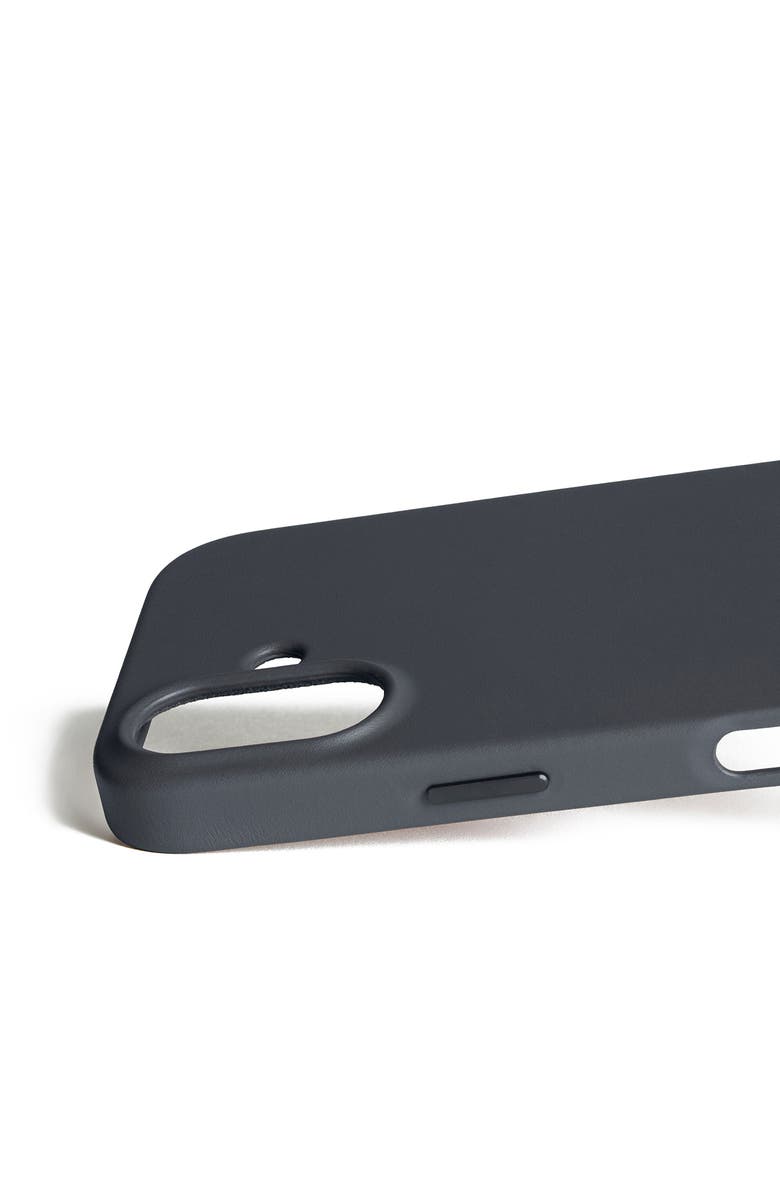 MUJJO Full Leather Case for iPhone 17, Alternate, color, Basalt Blue