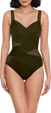 Miraclesuit® Network DD Madero Mesh Detail One-Piece Swimsuit