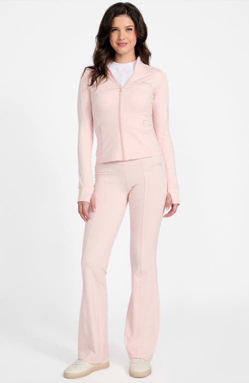 GUESS GUESS MARGO LONG SLEEVE ZIP ACTIVE SWEATSHIRT 